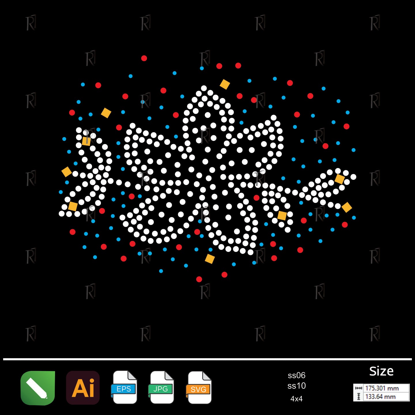 Fresh Bloom Rhinestone – Premium Rhinestone Design by Rhinestone1