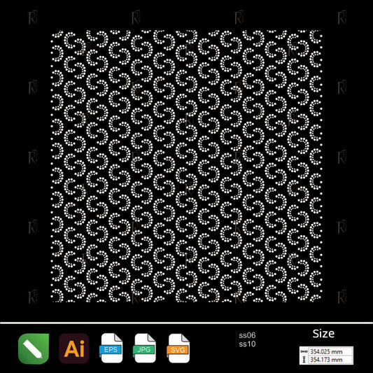 Spiral Waves Rhinestone Pattern – Premium Rhinestone Design by Rhinestone1
