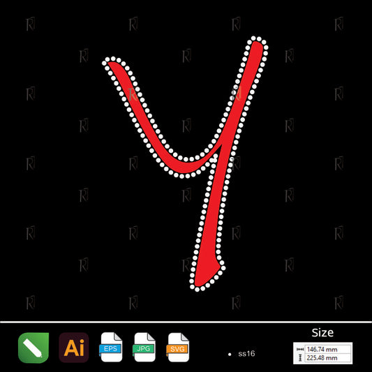 Y Shape Rhinestone Neckline – Premium Rhinestone Design by Rhinestone1
