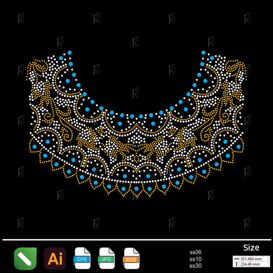 Falling Leaves Rhinestone Collar – Premium Rhinestone Design by Rhinestone1