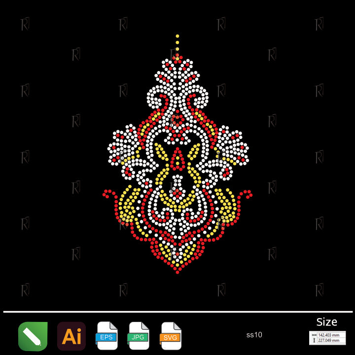 Imperial Ornament Rhinestone – Premium Rhinestone Design by Rhinestone1