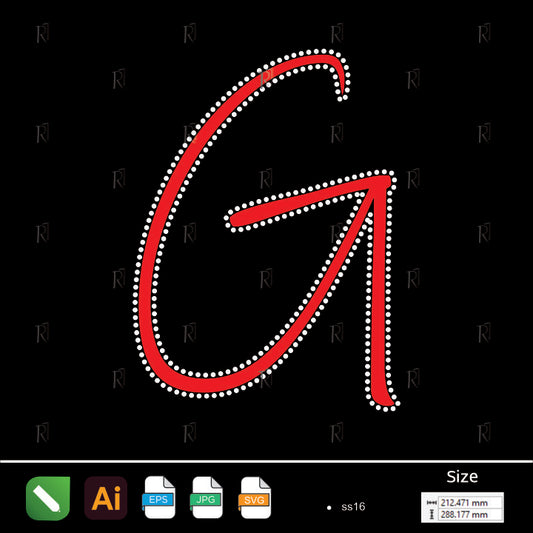 G Shape Rhinestone Neckline – Premium Rhinestone Design by Rhinestone1