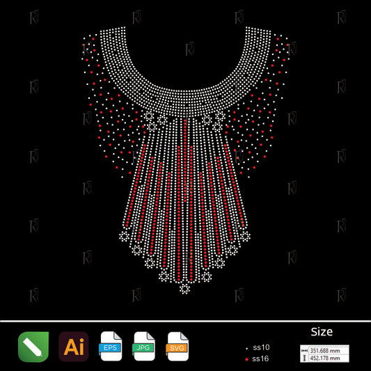Royal Tassel Necklace – Premium Rhinestone Design by Rhinestone1