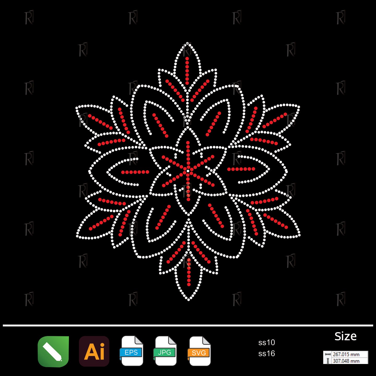 Petal Radiance Bloom Rhinestone – Premium Rhinestone Design by Rhinestone1