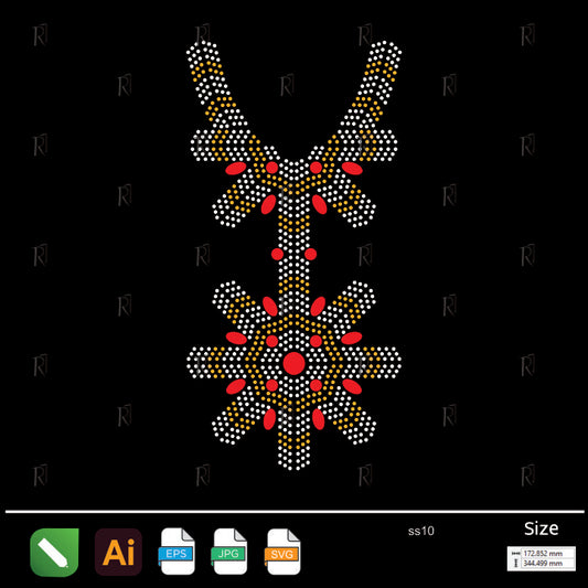 Regal Starburst Necklace Rhinestone – Premium Rhinestone Design by Rhinestone1