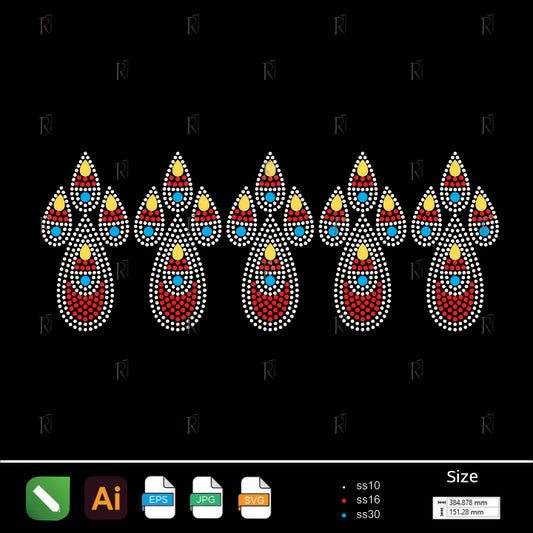 Royal Drops Ensemble – Premium Rhinestone Design by Rhinestone1