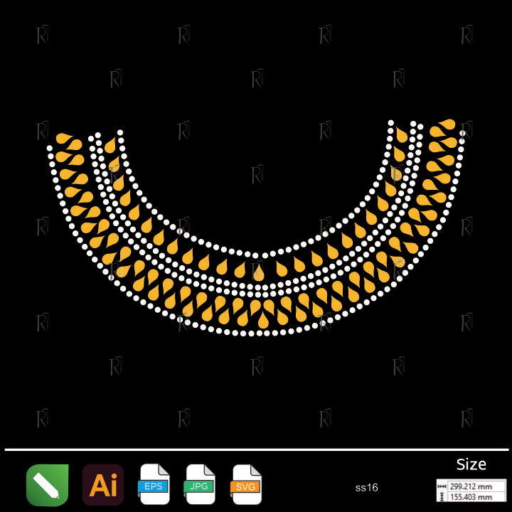 Elegant Side Flow Rhinestone – Premium Rhinestone Design by Rhinestone1