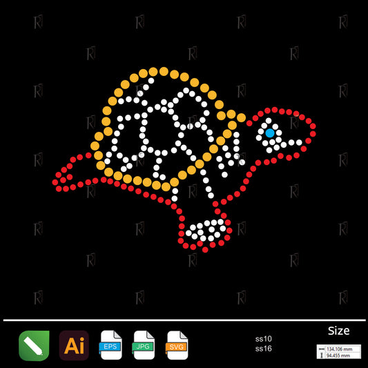 Cute Turtle Rhinestone – Premium Rhinestone Design by Rhinestone1