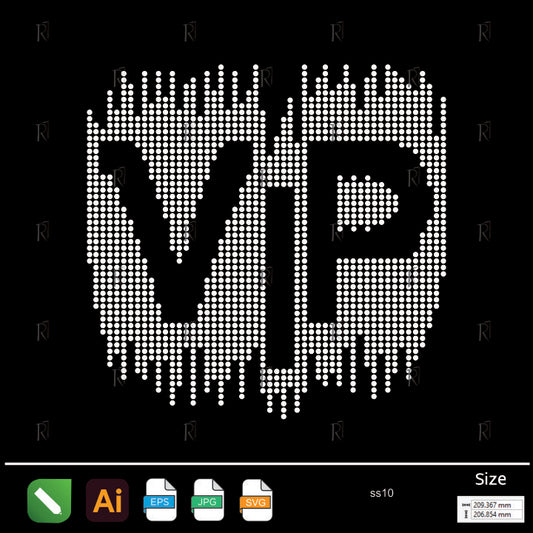 VIP Exclusive Rhinestone Text – Premium Rhinestone Design by Rhinestone1