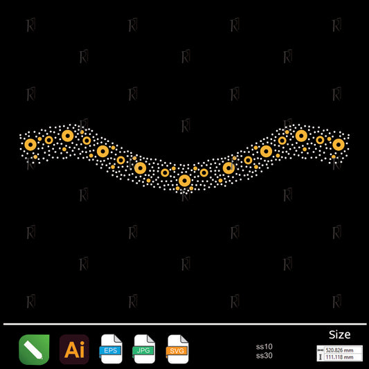 Royal Triangle Collar Rhinestone – Premium Rhinestone Design by Rhinestone1