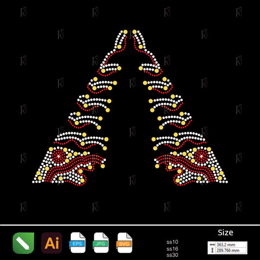 Royal Wave Collar – Premium Rhinestone Design by Rhinestone1