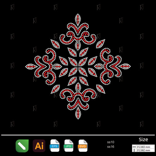 Imperial Flair Starburst Rhinestone – Premium Rhinestone Design by Rhinestone1