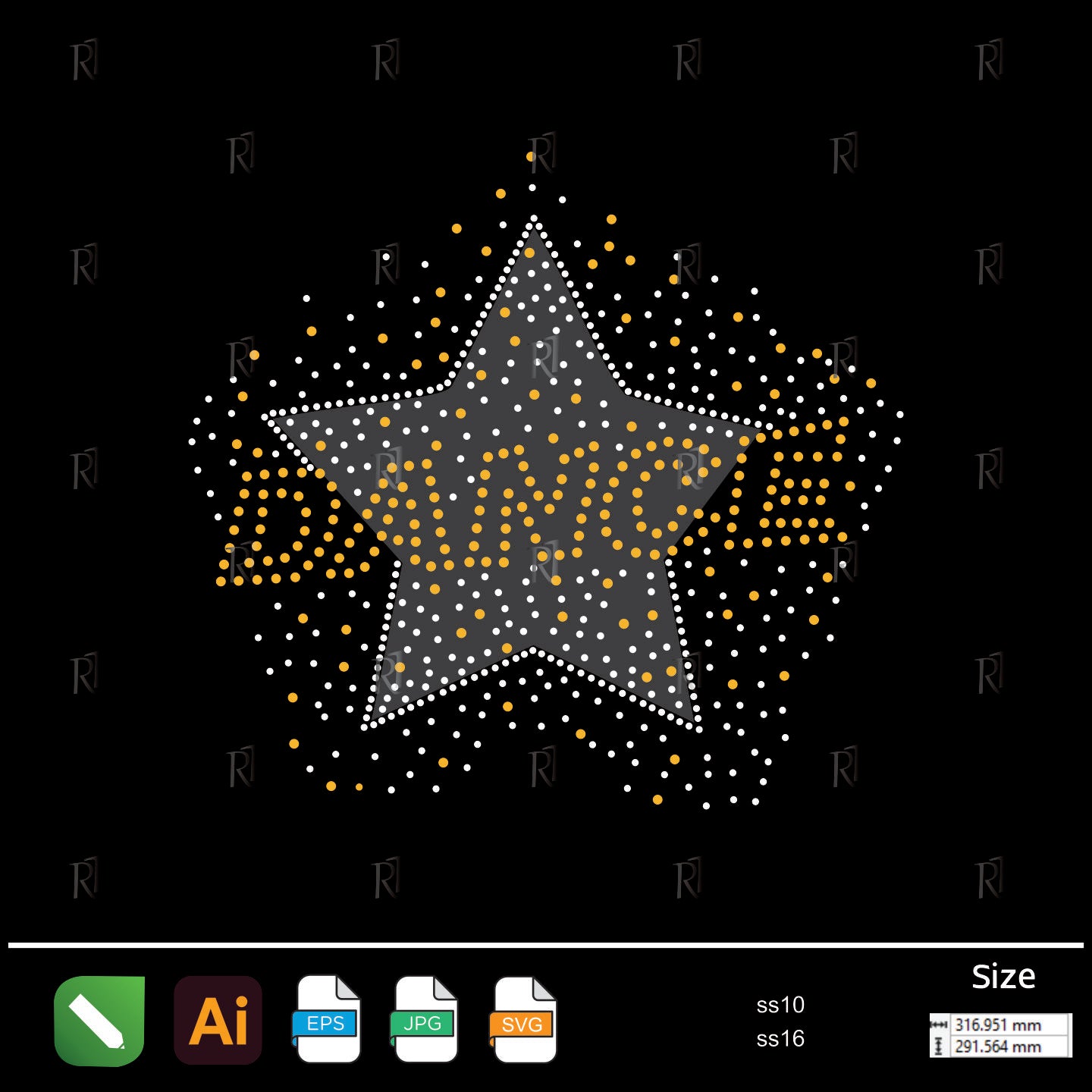 Shining Dance Star Rhinestone – Premium Rhinestone Design by Rhinestone1