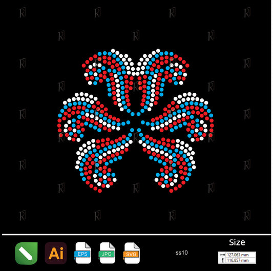 Royal Fleur-de-Lis Rhinestone – Premium Rhinestone Design by Rhinestone1