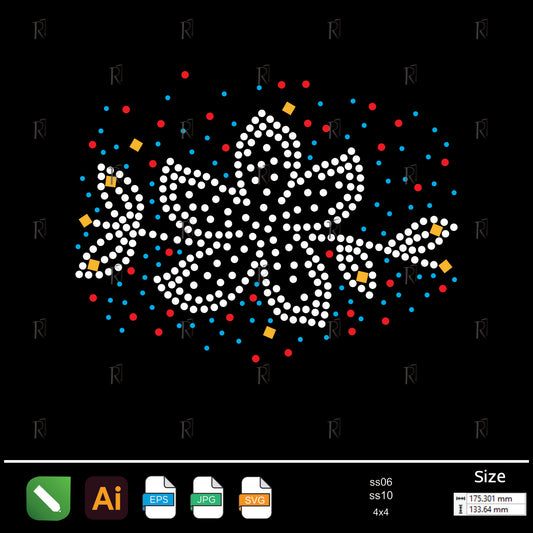 Fresh Bloom Rhinestone – Premium Rhinestone Design by Rhinestone1