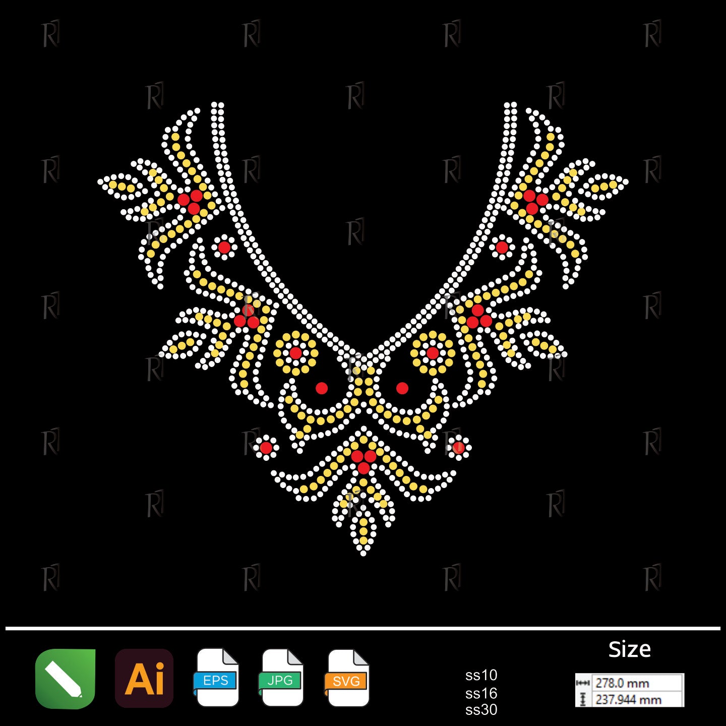 Regal Bloom Necklace – Premium Rhinestone Design by Rhinestone1