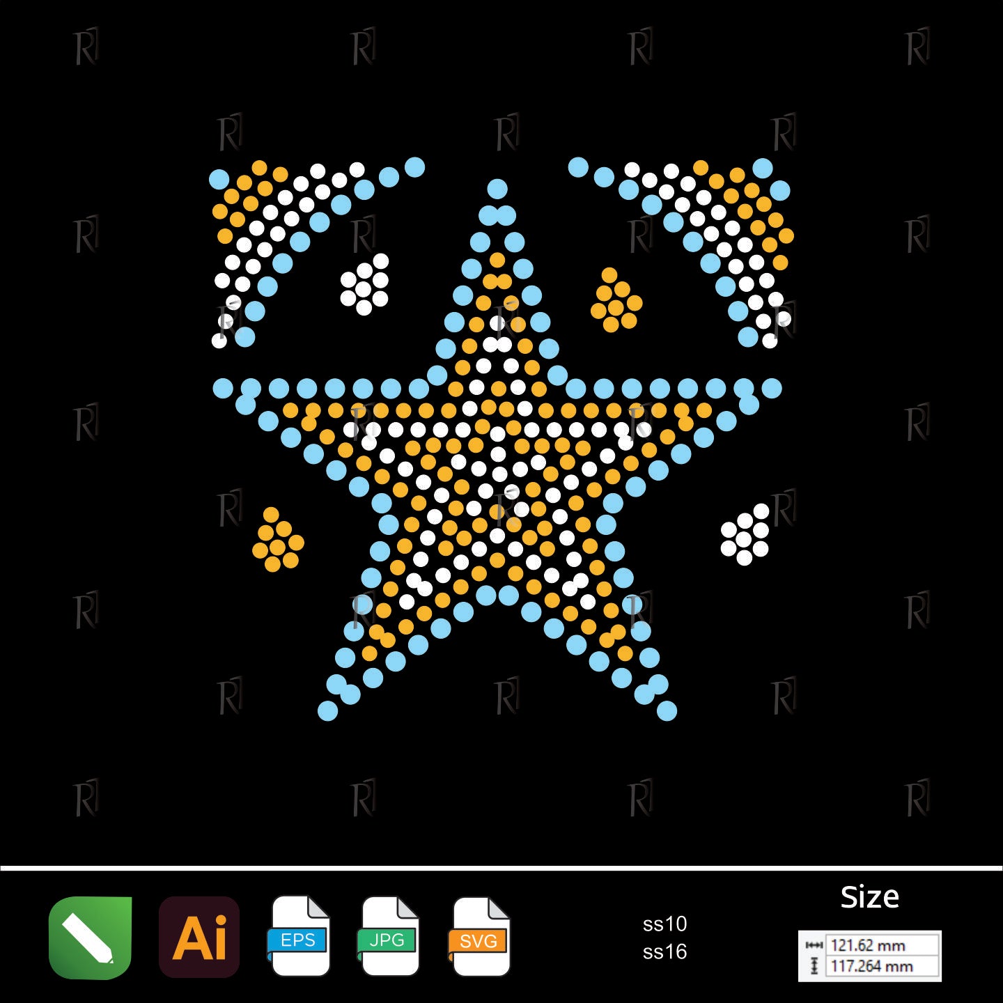 Shining Star Rhinestone – Premium Rhinestone Design by Rhinestone1