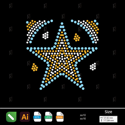 Shining Star Rhinestone – Premium Rhinestone Design by Rhinestone1