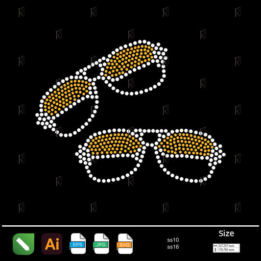 Double Shades Rhinestone Design – Premium Rhinestone Design by Rhinestone1