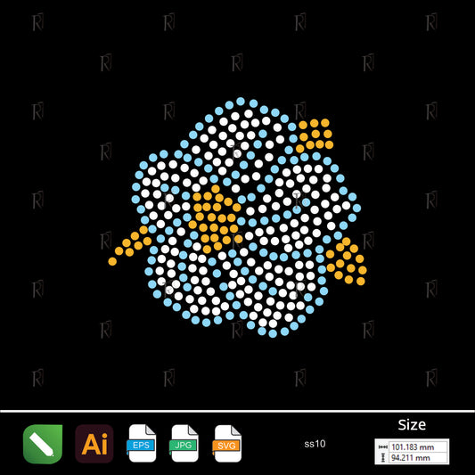 Classic Rose Rhinestone – Premium Rhinestone Design by Rhinestone1