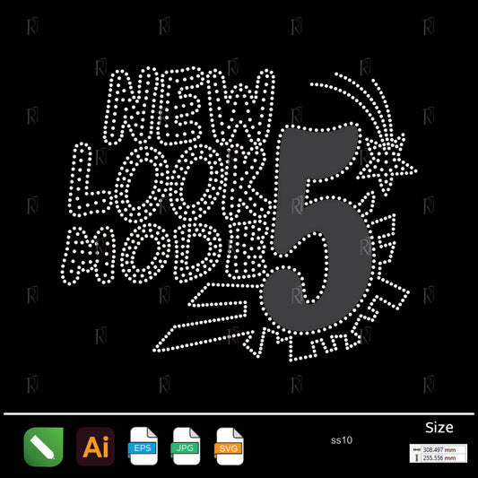 New Look Mode 5 Rhinestone – Premium Rhinestone Design by Rhinestone1