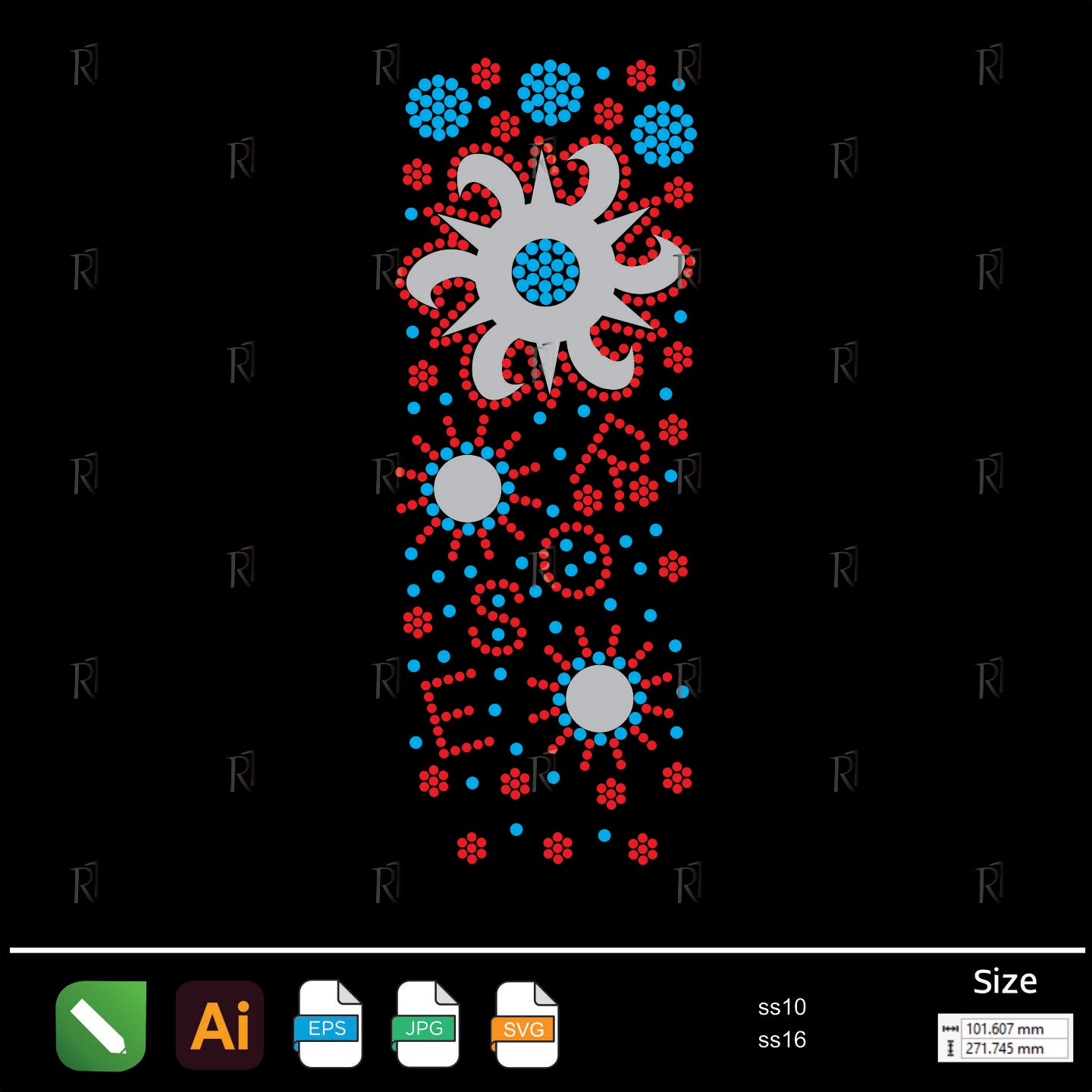 Rose Flower Rhinestone – Premium Rhinestone Design by Rhinestone1