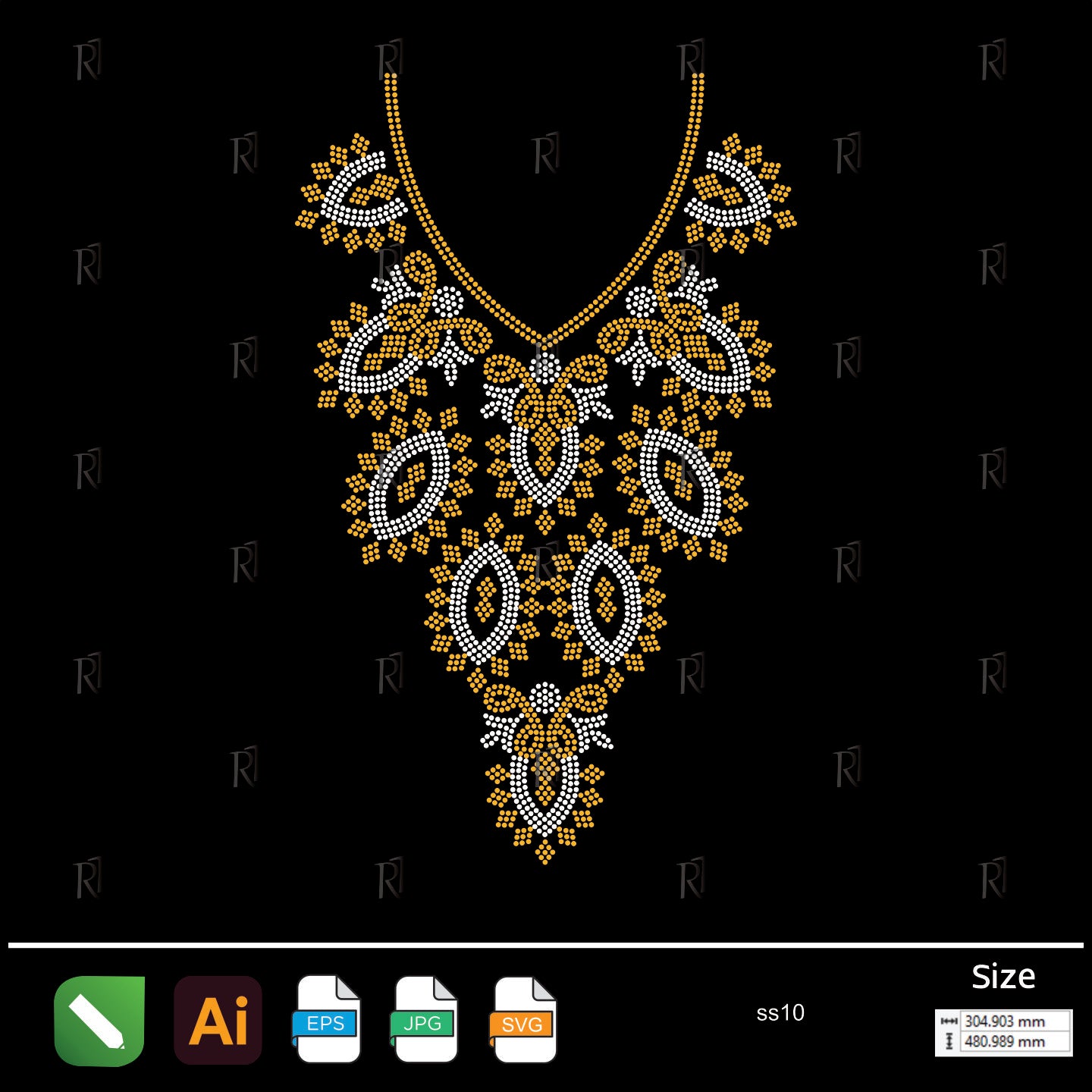 Royal Elegance Necklace Rhinestone – Premium Rhinestone Design by Rhinestone1