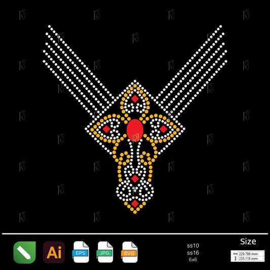 Regal Diamond Pendant Rhinestone – Premium Rhinestone Design by Rhinestone1