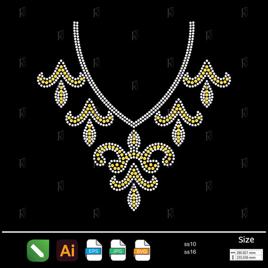 Royal Fleur Cascade Rhinestone – Premium Rhinestone Design by Rhinestone1