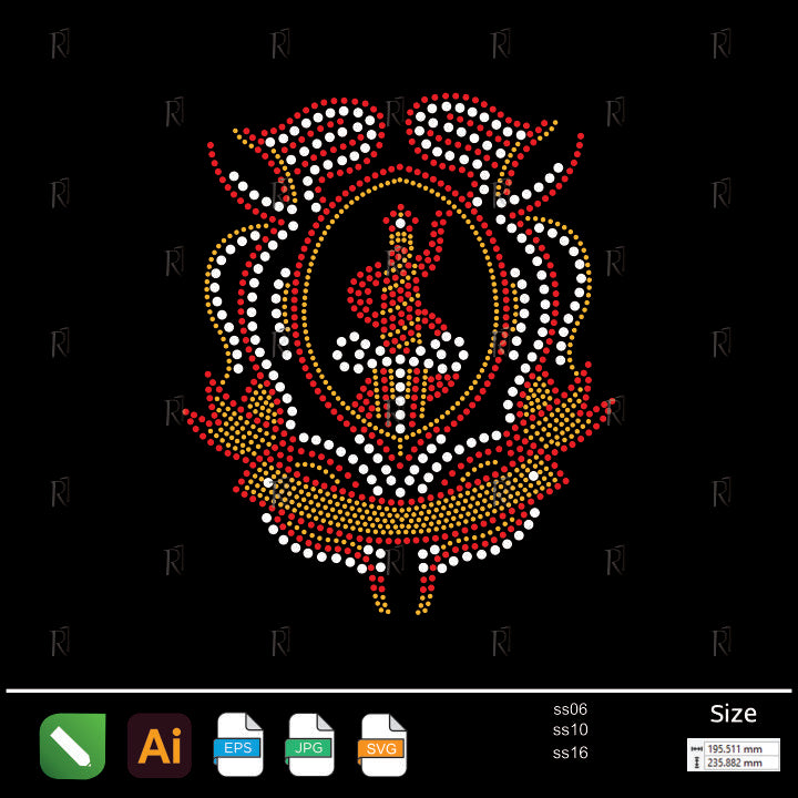 Ballerina Frame Rhinestone – Premium Rhinestone Design by Rhinestone1