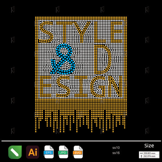 Style & Design Rhinestone Text – Premium Rhinestone Design by Rhinestone1