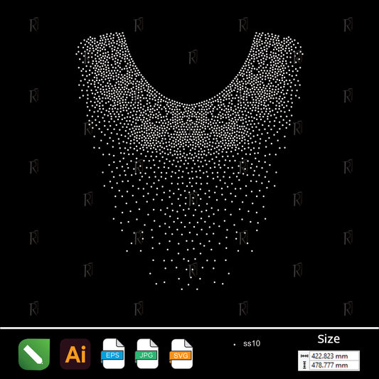 Elegant Rhinestone Cascade – Premium Rhinestone Design by Rhinestone1