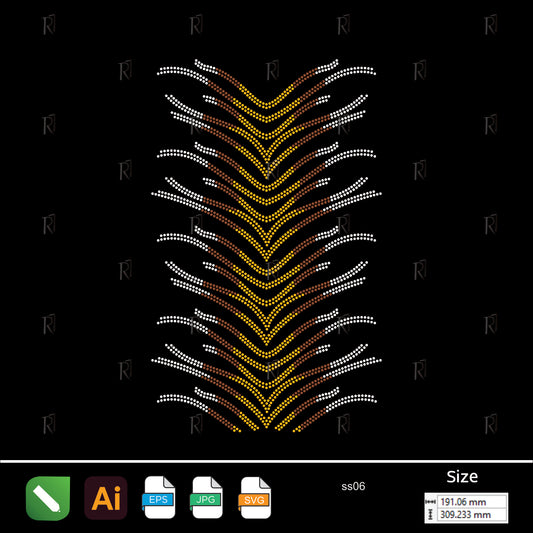 Tribal Feather Flow – Premium Rhinestone Design by Rhinestone1