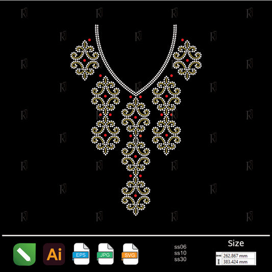 Regal Cascade Rhinestone Necklace – Premium Rhinestone Design by Rhinestone1