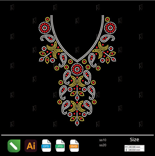 Regal Bloom Cascade Rhinestone Necklace – Premium Rhinestone Design by Rhinestone1
