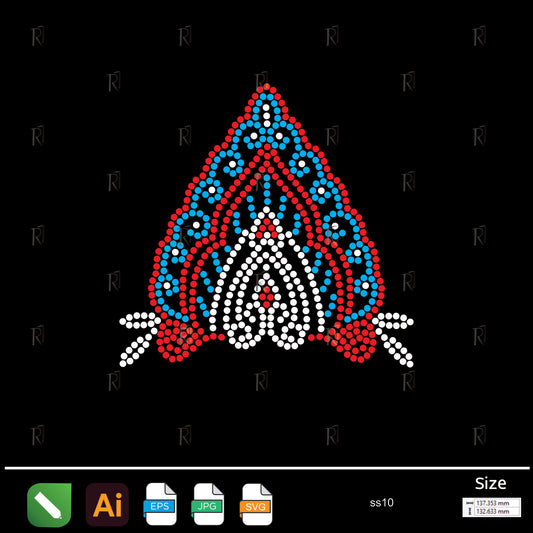 Regal Arch Motif Rhinestone – Premium Rhinestone Design by Rhinestone1