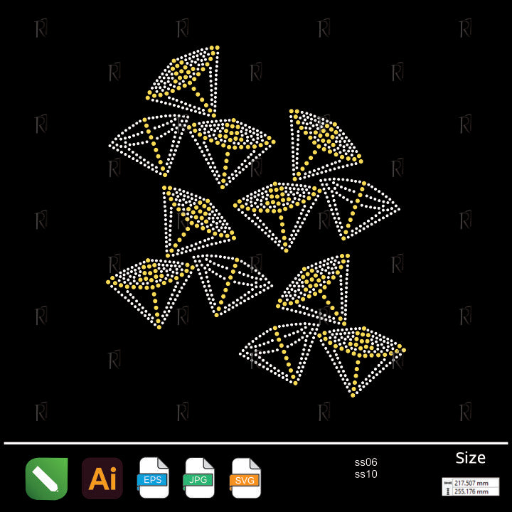 Geometric Diamond Cluster Rhinestone – Premium Rhinestone Design by Rhinestone1