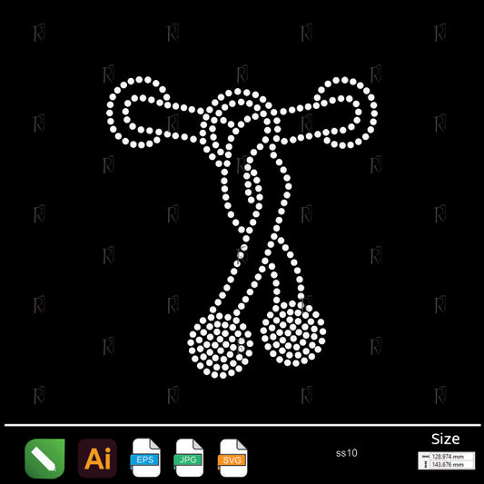 Vintage Knot Tassel Rhinestone – Premium Rhinestone Design by Rhinestone1