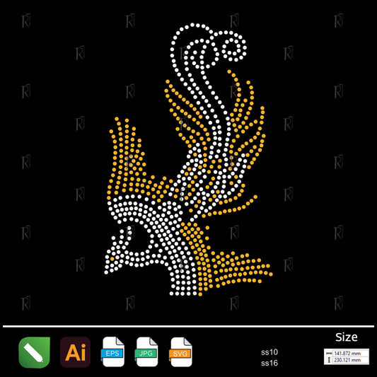 Soaring Bird Rhinestone – Premium Rhinestone Design by Rhinestone1