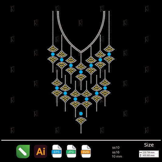 Royal Drop Necklace Rhinestone – Premium Rhinestone Design by Rhinestone1