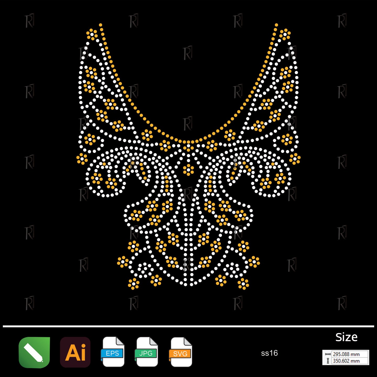 Golden Vine Bloom Rhinestone – Premium Rhinestone Design by Rhinestone1