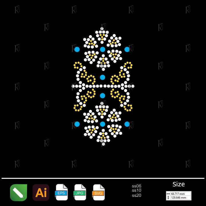 Floral Harmony Pendant – Premium Rhinestone Design by Rhinestone1