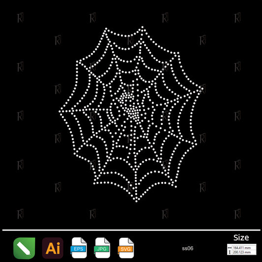 Spider Web Rhinestone – Premium Rhinestone Design by Rhinestone1