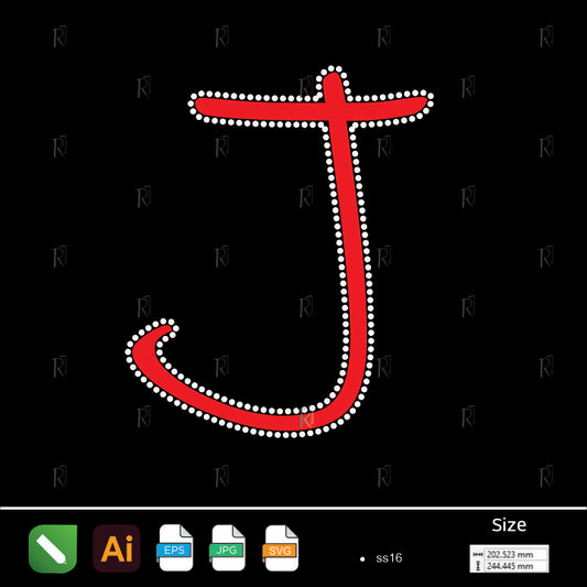 J Shape Rhinestone Neckline – Premium Rhinestone Design by Rhinestone1