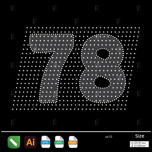 Slanted Grid 78 Rhinestone Design – Premium Rhinestone Design by Rhinestone1