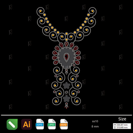 Teardrop Spiral Elegance Rhinestone – Premium Rhinestone Design by Rhinestone1