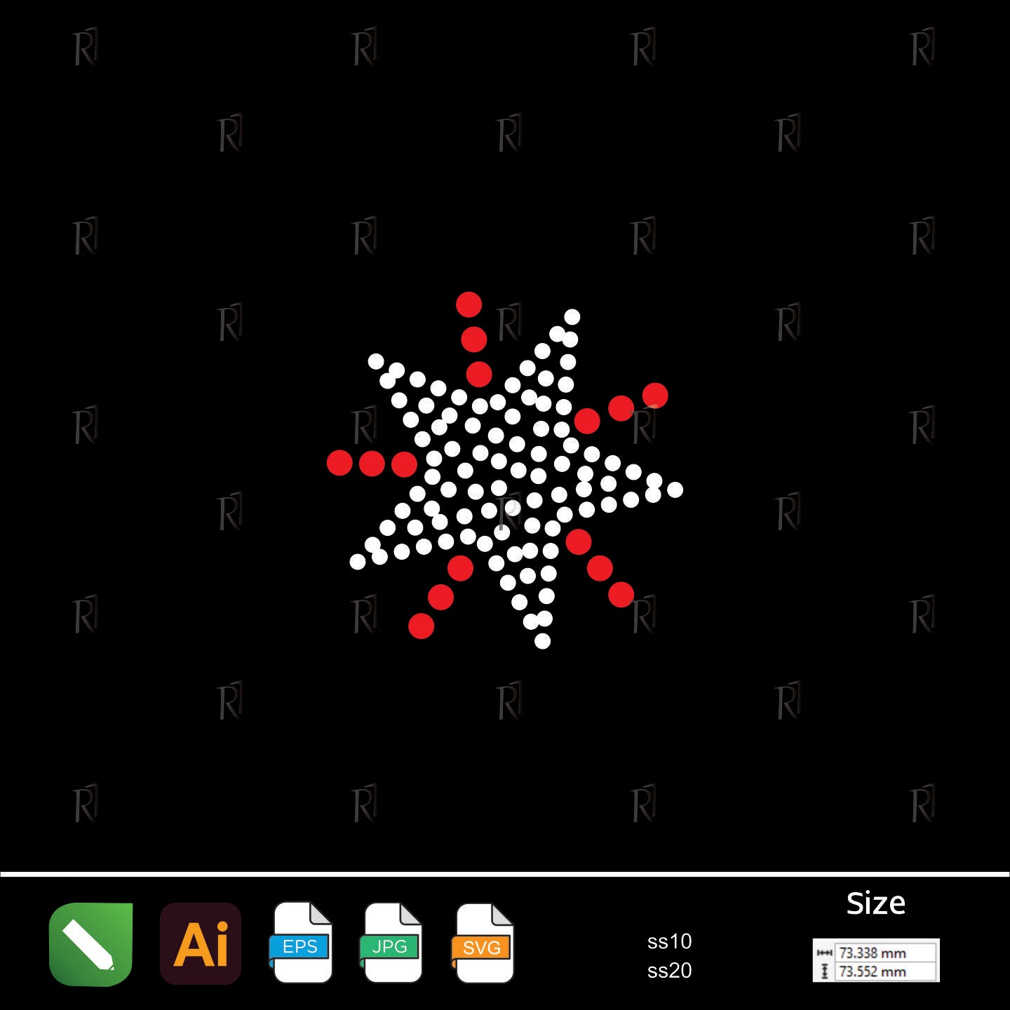 Starburst Accent Rhinestone – Premium Rhinestone Design by Rhinestone1