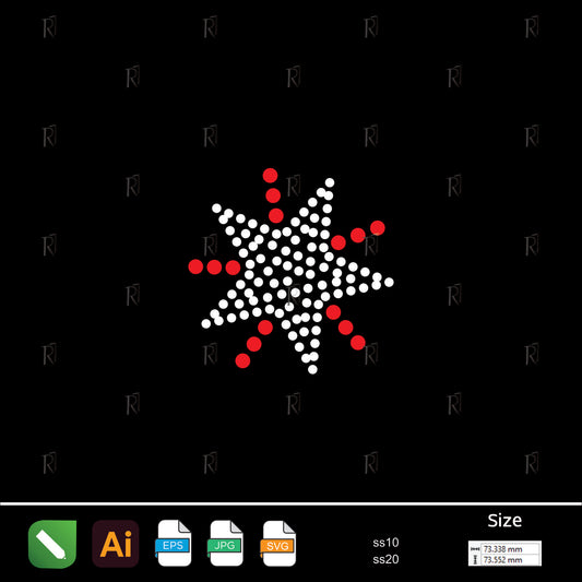 Starburst Accent Rhinestone – Premium Rhinestone Design by Rhinestone1