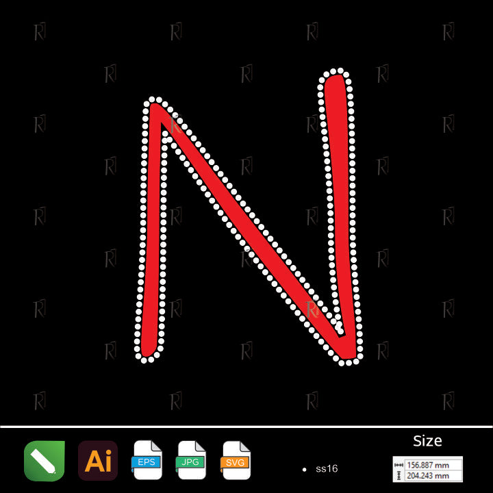 N Shape Rhinestone Neckline – Premium Rhinestone Design by Rhinestone1
