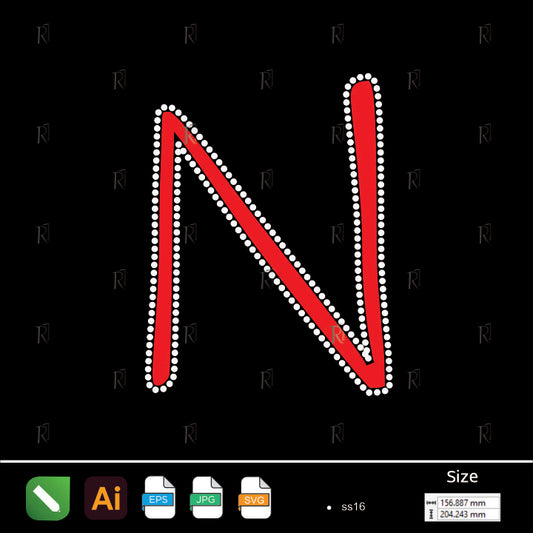 N Shape Rhinestone Neckline – Premium Rhinestone Design by Rhinestone1